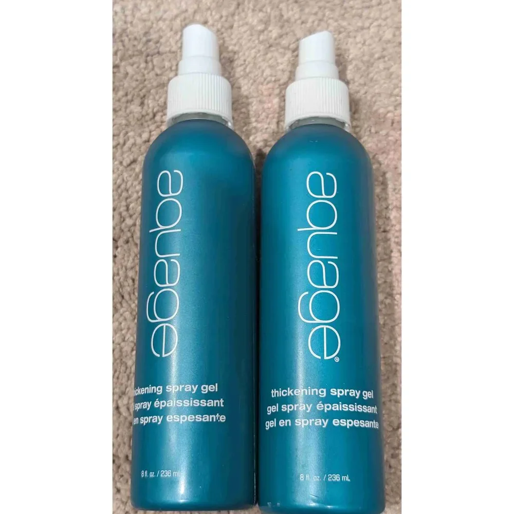 2 Aquage Firm Hold Thickening Spray Gel 8 Fl Oz Hair Care Product